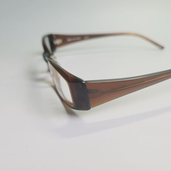O&X New York OP-42 eyeglasses brown rectangular full frame 51-17 141 C7 - Picture 2 of 11